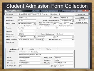 Student Admission Form Collection
 