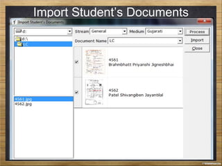 Import Student’s Documents
 