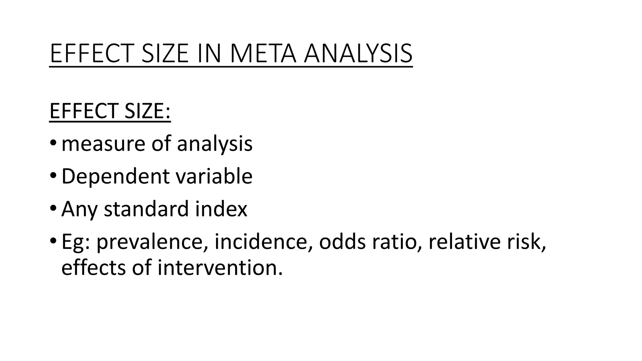 Overview of systematic review and meta analysis | PPT