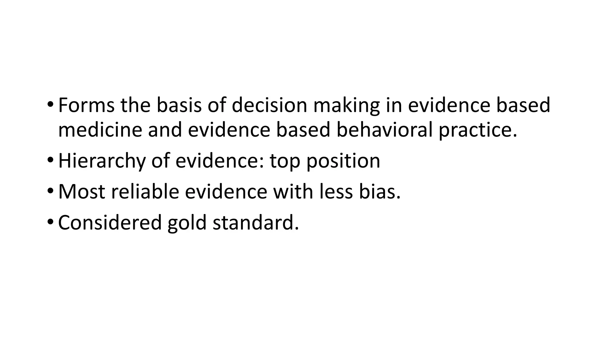 Overview of systematic review and meta analysis | PPTX