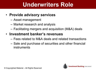 Overview of the Investment Banking Industry | PDF