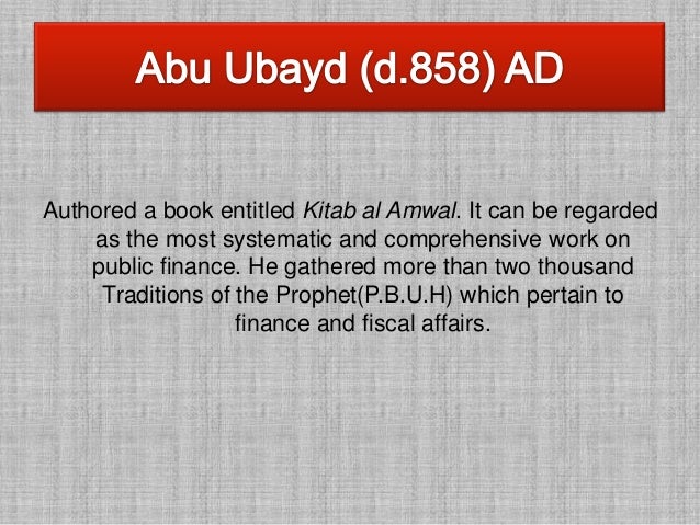 Over View Of The Muslims Contribution In Economics