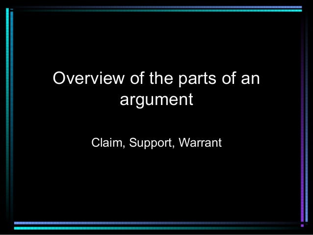 Four Components Of An Argumentative Essay