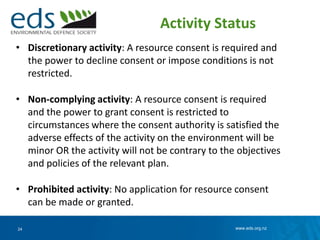 Overview of the Resource Management Act 1991 | PPTX