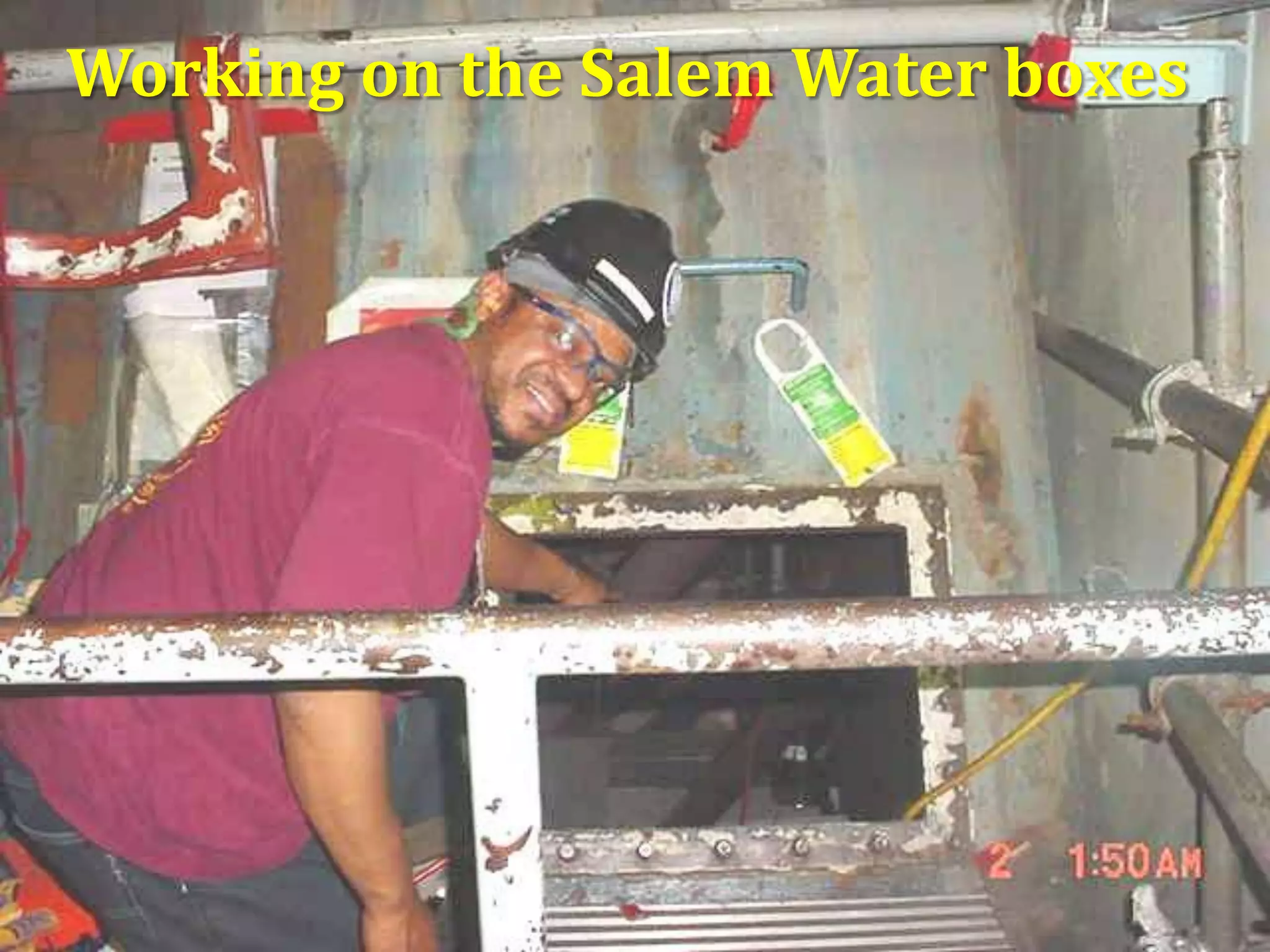Working on the Salem Water boxes
 