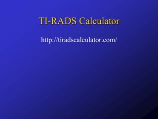 Overview of thyroid imaging | PPTX