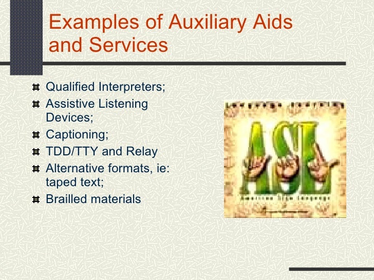 Overview Of Titles II and III of the ADA