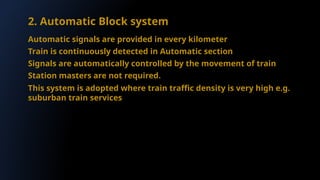Comprehensive Overview of Train Operation and Traffic Power Block ...