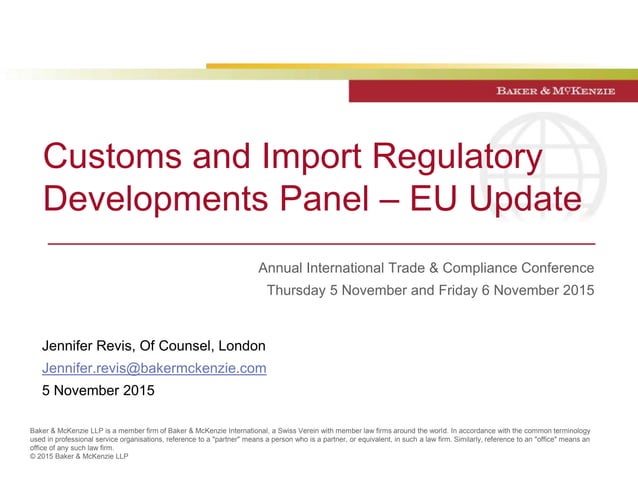 Union Customs Code - Overview of key changes to EU customs rules | PPT