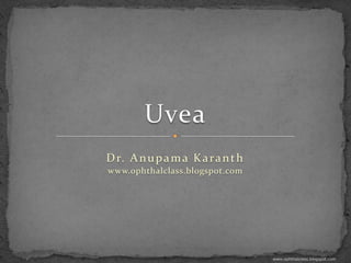 D r. A n u p a m a K a r a n t h
www.ophthalclass.blogspot.com




                                   www.ophthalclass.blogspot.com
 