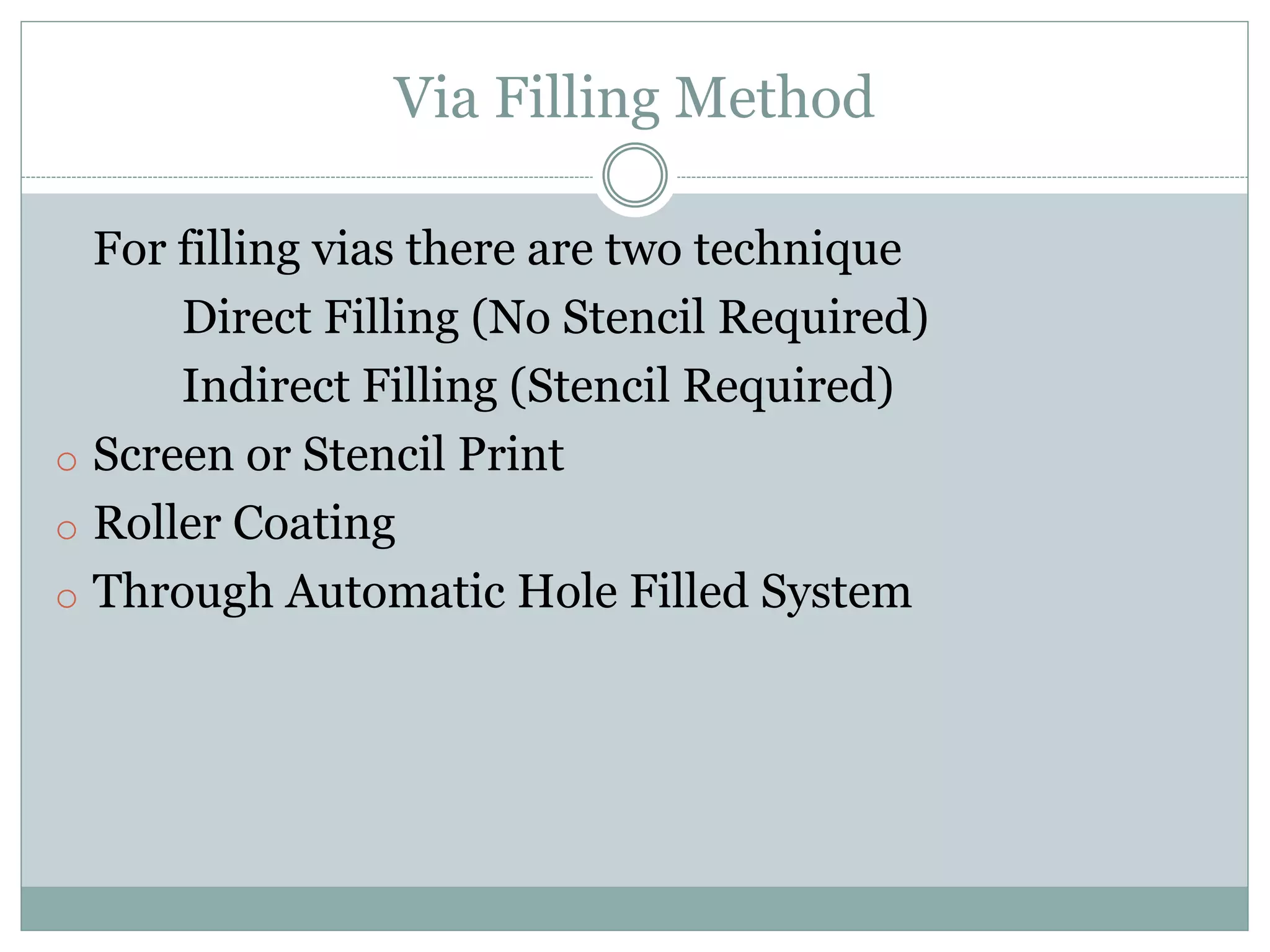 Overview of vias | PPTX