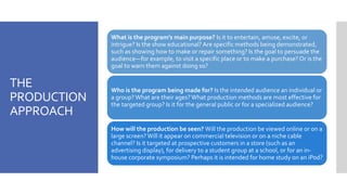 Overview of video production | PPTX