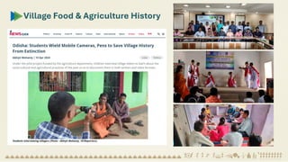 Village Food & Agriculture History
 