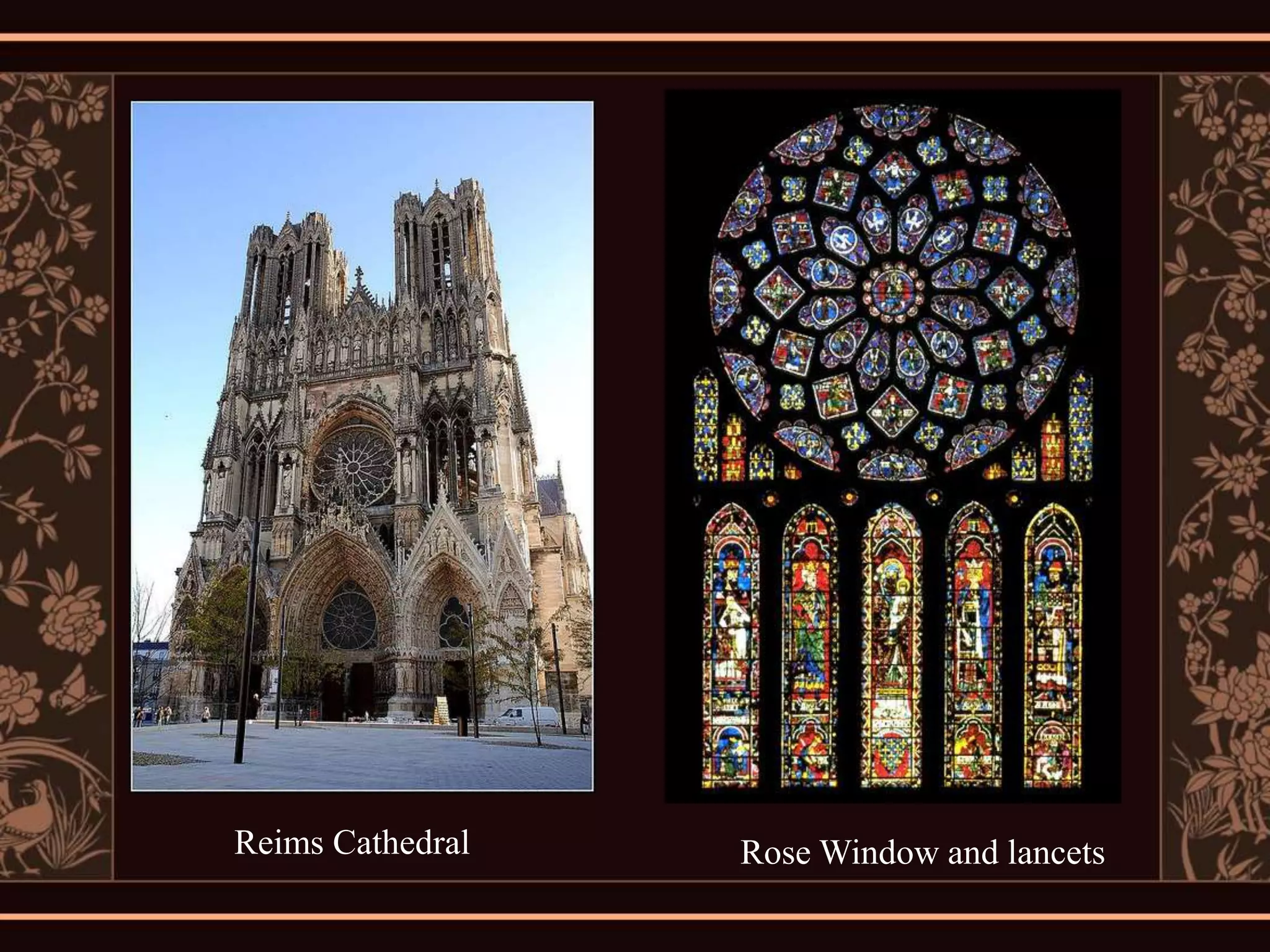 Reims Cathedral   Rose Window and lancets
 