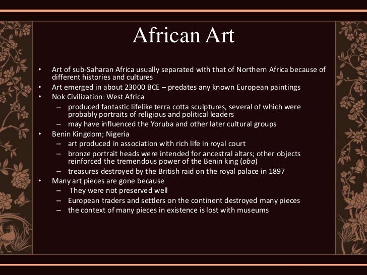 Overview of Western Art and Non Western Art Part 3