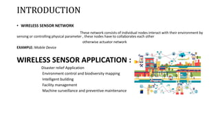 Overview of wireless sensor network | PPT