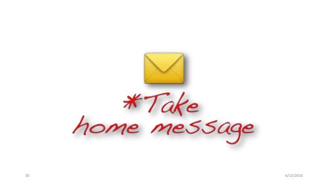 It is the take home message in creative writing image