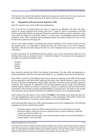 Overview on current practices of poultry slaughtering and poultry meat ...