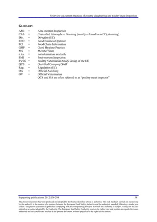 Overview on current practices of poultry slaughtering and poultry meat ...