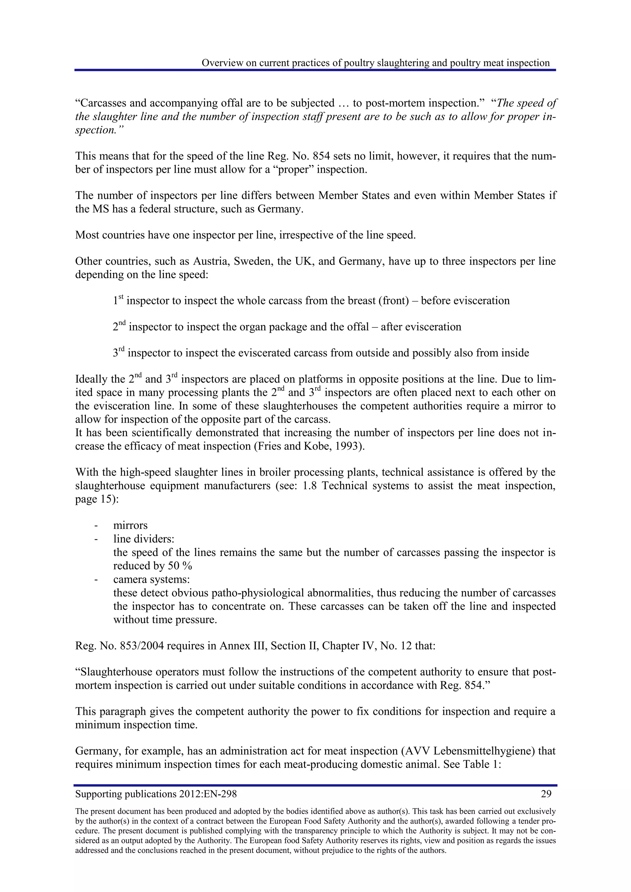 Overview on current practices of poultry slaughtering and poultry meat ...