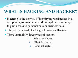 Overview on hacking tools | PPT