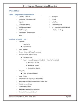 Overview on pharmaceutical industry | PDF