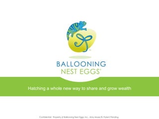 [object Object],BUSINESS Hatching a whole new way to share and grow wealth  