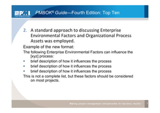 Overview pmbok guide4thedition | PDF