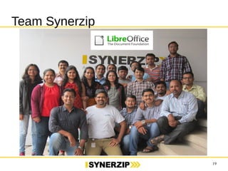 19 
Team Synerzip 
