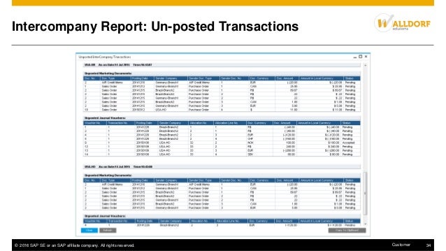 one sap report business in query sales Overview solution presentation intercompany integration one sap report business in query sales Overview solution presentation intercompany integration