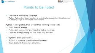 Introduction To Python | PPT