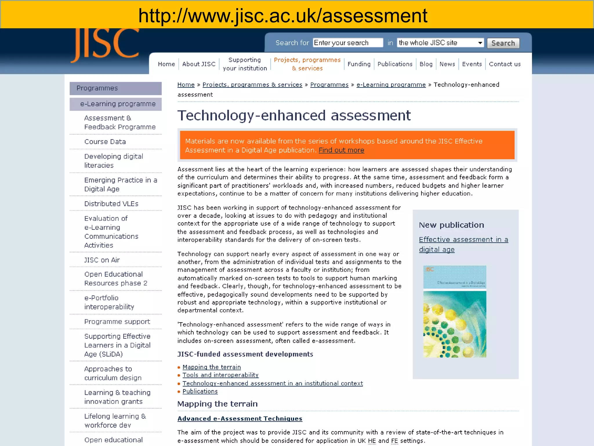 http://www.jisc.ac.uk/assessment
 