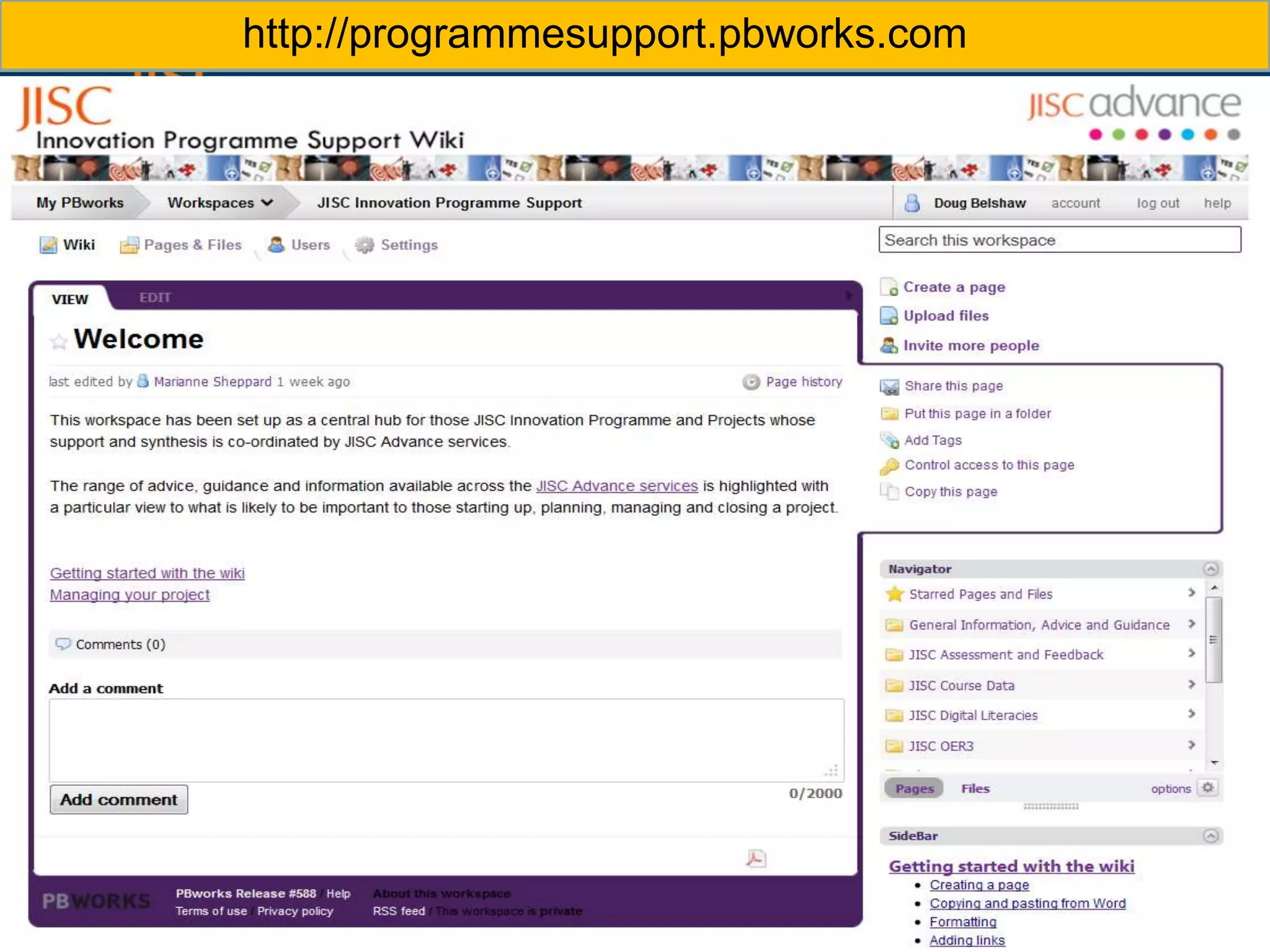 http://programmesupport.pbworks.com
 