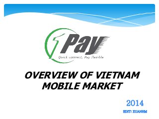 OVERVIEW OF VIETNAM 
2014 
MOBILE MARKET 
EDIT: XUANHM 
 