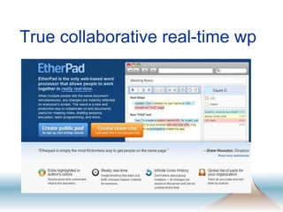 True collaborative real-time wp 