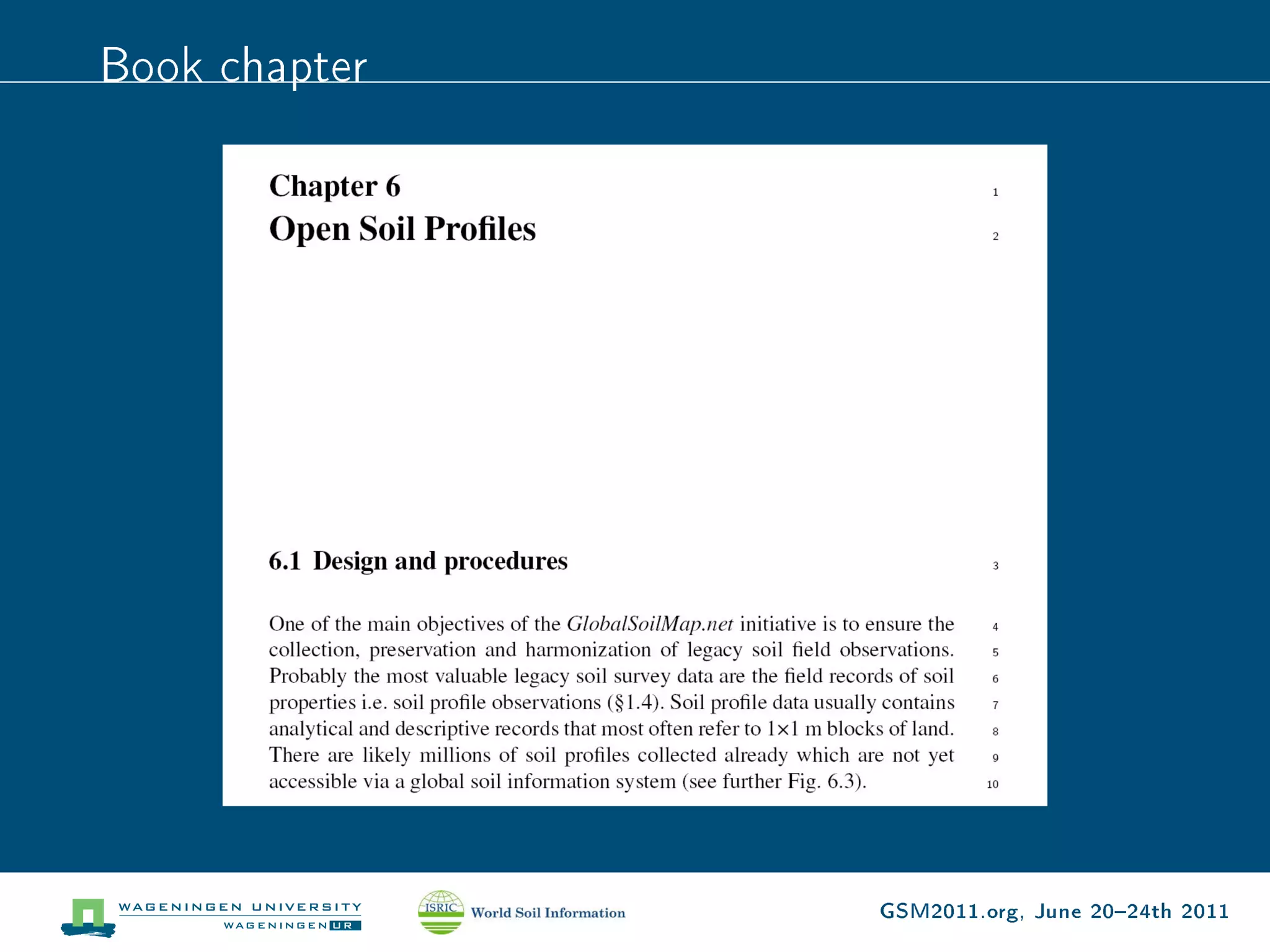 Book chapter




               GSM2011.org, June 2024th 2011
 