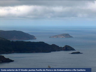 Costa exterior de O Vicedo: puntas Fuciño do Porco e do Embarcadoiro e illa Coelleira
 