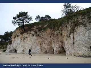 Praia de Arealonga. Cantís da Punta Furada.
 