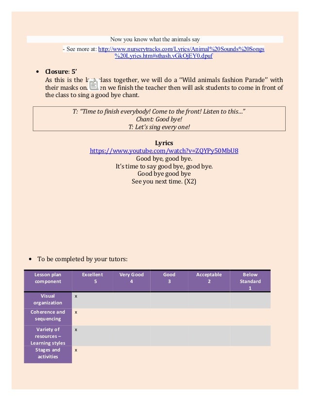 Kindergarden Lesson Plans - Oviedo