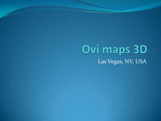 Ovi maps 3D Las Vegas, NV, USA 