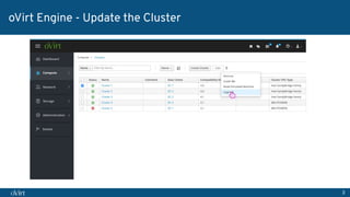 3
oVirt Engine - Update the Cluster
 