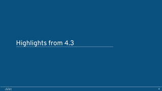 4
Highlights from 4.3
 