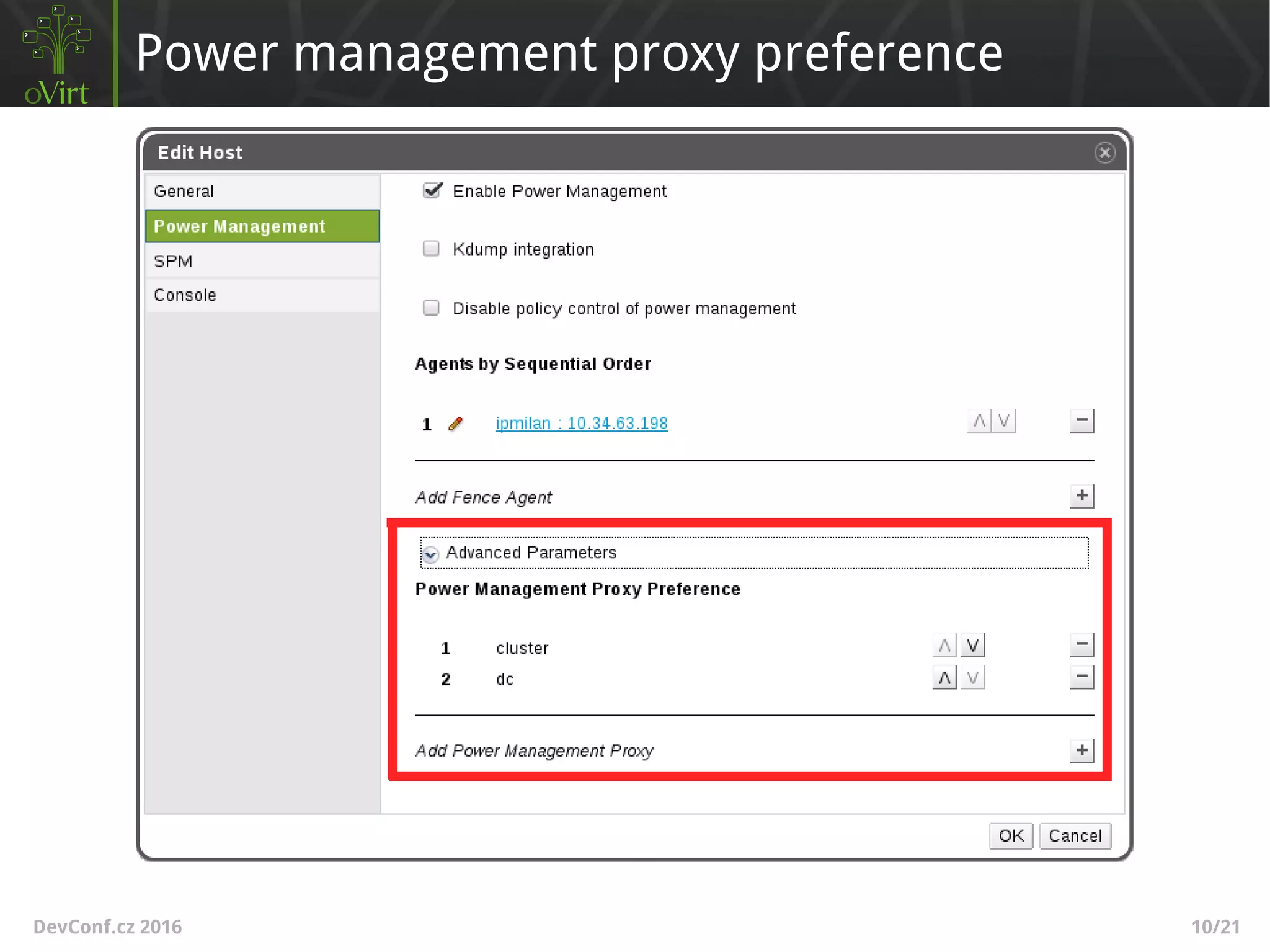 DevConf.cz 2016 10/21
Power management proxy preference
 