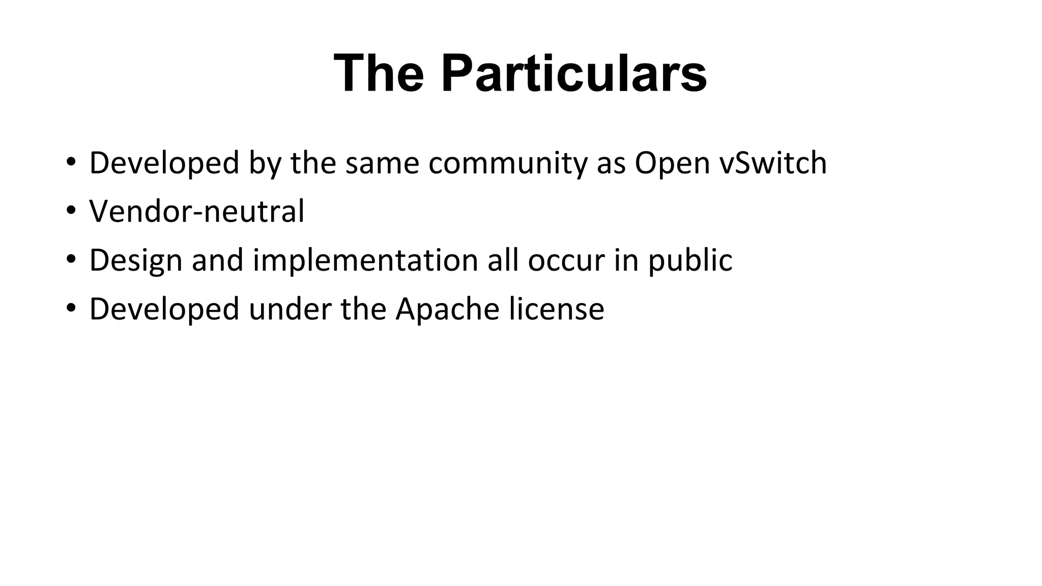 •
•
•
•
The Particulars
 