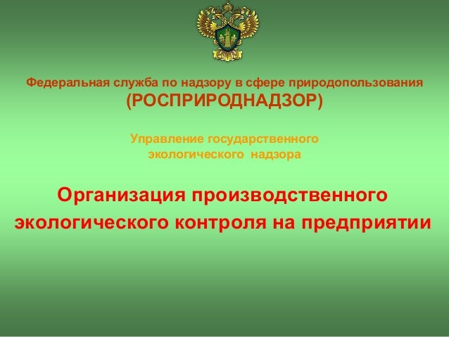 программа производственного экологического контроля на предприятии образец 2017