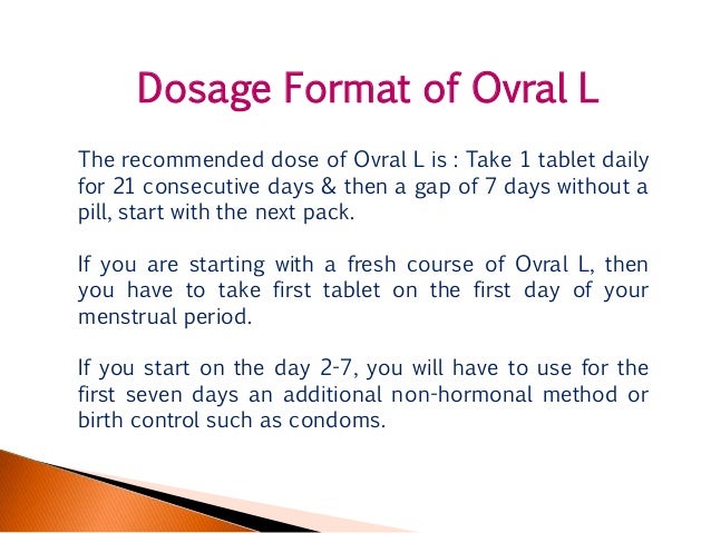 ovral l tablet price