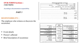 Ovr Arabic Form.pdf OVR &RCA in healthcare .pdf presentation | PDF