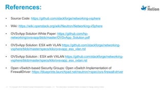 Bringing ESX Deployments into native OpenStack OVSvApp | PPT