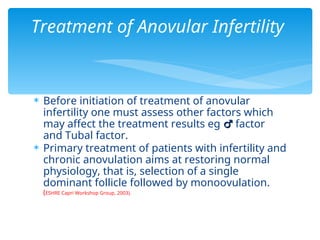 ovulation.ppt induction of ovulation to get pregnancy | PPT