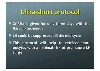 Ovulation induction protocols in ivf cycles. warda | PDF